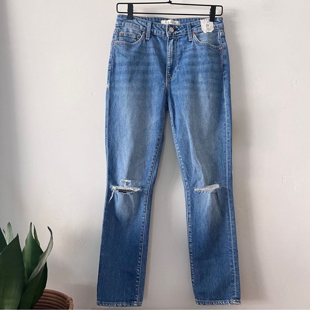 TRAVE REVOLVE Irina Slim Straight Jeans, Breakdown, Size 28